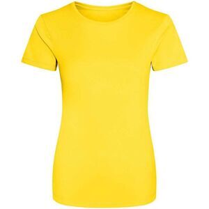Just Cool Womens/Ladies Sports Plain T-Shirt / Sun Yellow